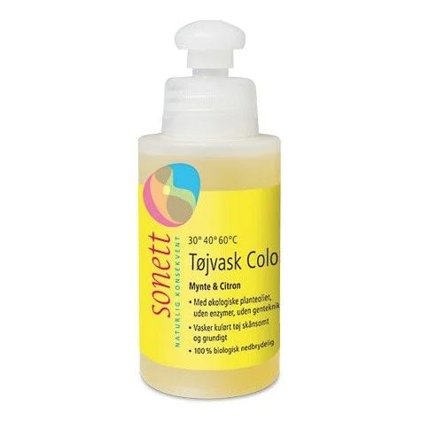 Sonett Vaskemiddel farge mynte og sitron – 120 ml v:8420042
