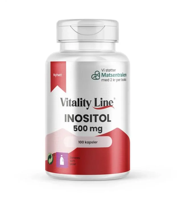 Vitality Line Inositol 500 Mg 100 Kapsler v:5887019