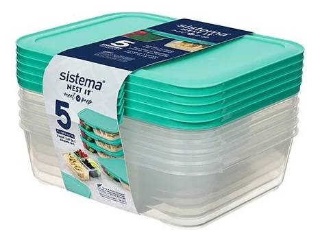 Sistema Nest It Meal Prep Mint 1,9 L – 5 pk v:7225123 Sistema Nest It Meal Prep Mint 1,9 L – 5 pk v:7225123