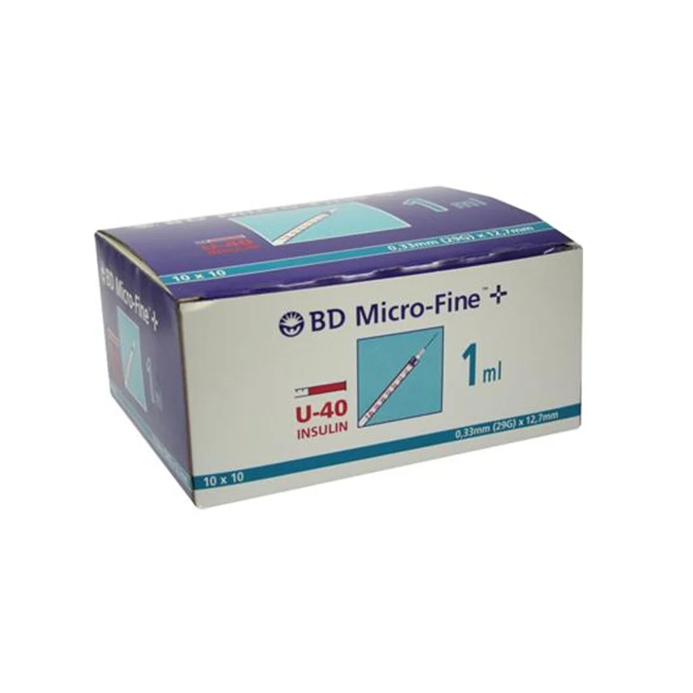 BD Micro Fine + insulinsprøyte, U-40 1 ml – 100 stk v:6613016