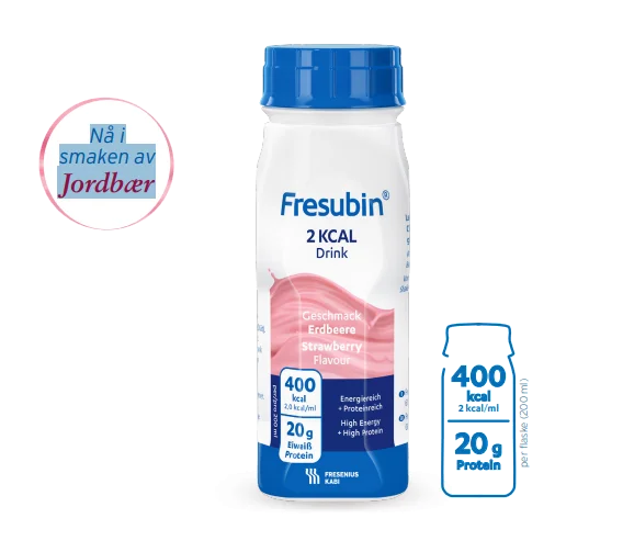 Fresubin 2 kcal Drink næringsdrikk jordbær 4×200 ml v:9809229 Fresubin 2 kcal Drink næringsdrikk jordbær 4×200 ml v:9809229