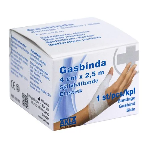 Akla Selvheftende Gasbind – 4 cm x 2,5 m v:2204206 Akla Selvheftende Gasbind – 4 cm x 2,5 m v:2204206
