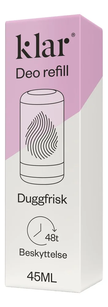KLAR Deo Refill Duggfrisk - 45 ml. v:9375072