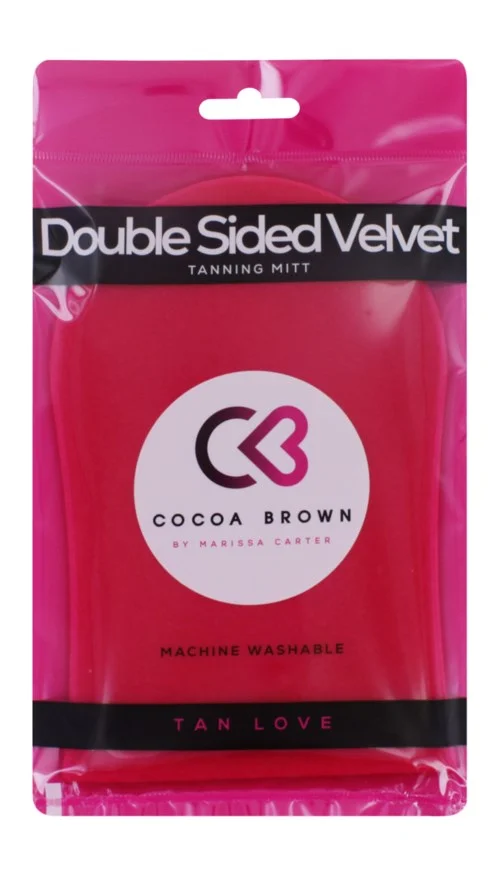 Cocoa Brown Deluxe Double Sided Pink Velvet Tanning Mitt v:8495399 Cocoa Brown Deluxe Double Sided Pink Velvet Tanning Mitt v:8495399
