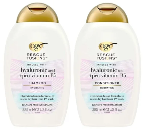 Ogx Rescue Fusions Hyaluronic Acid Shampoo 385 ml & Conditioner 385 ml v:3937940 Ogx Rescue Fusions Hyaluronic Acid Shampoo 385 ml & Conditioner 385 ml v:3937940