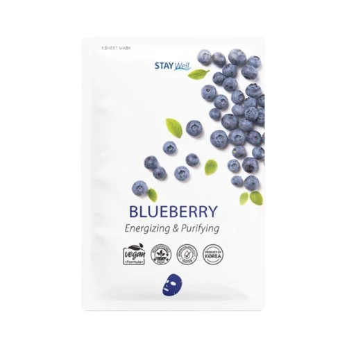 Stay Well Vegan Sheet Mask – Blueberry 20 g v:2402889 Stay Well Vegan Sheet Mask – Blueberry 20 g v:2402889