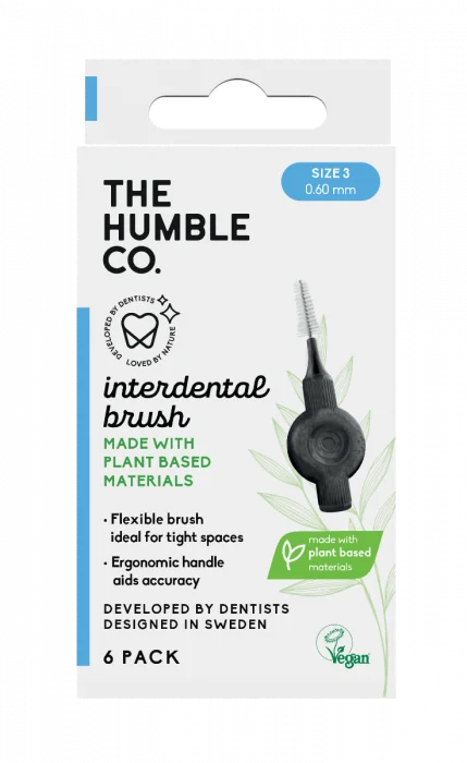 The Humble Co. Plant Based Interdental Brush Size 3 Blue 6stk v:2722655 The Humble Co. Plant Based Interdental Brush Size 3 Blue 6stk v:2722655