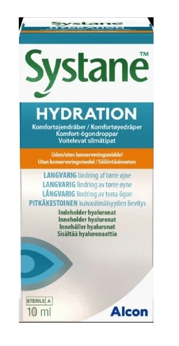 Systane Hydration komfortøyedråper 10 ml v:5956124 Systane Hydration komfortøyedråper 10 ml v:5956124