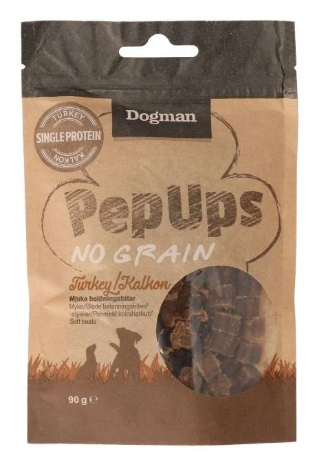 Dogman PepUps kalkun kornfritt 90g v:8064760