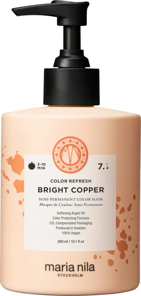 maria nila Colour Refresh Semi-Permanent Color Mask 7.4 Bright Copper v:3140627