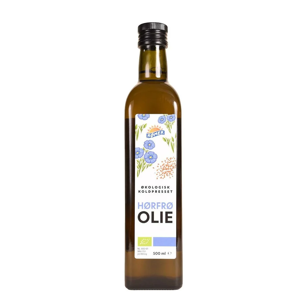 Rømer Linfrøolje Kaldpresset Økologisk – 500 ml v:7669387 Rømer Linfrøolje Kaldpresset Økologisk – 500 ml v:7669387