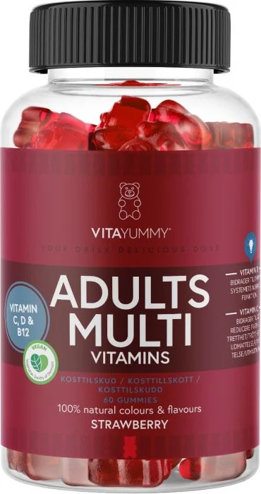 VitaYummy Adults Multivitamins Strawberry 60 stk v:1075376
