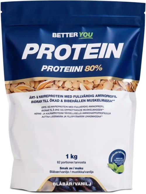 Better You Ärt och havreprotein Blåbär Vanilj 1000 g v:8697958