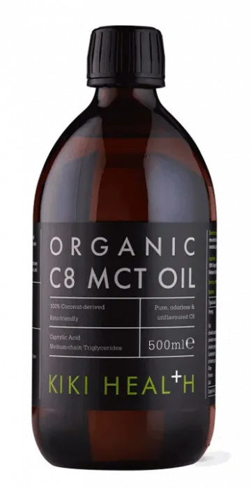 Kiki Health Organic C8 MCT Oil 500 ml | MCT-olje v:8300003 Kiki Health Organic C8 MCT Oil 500 ml | MCT-olje v:8300003