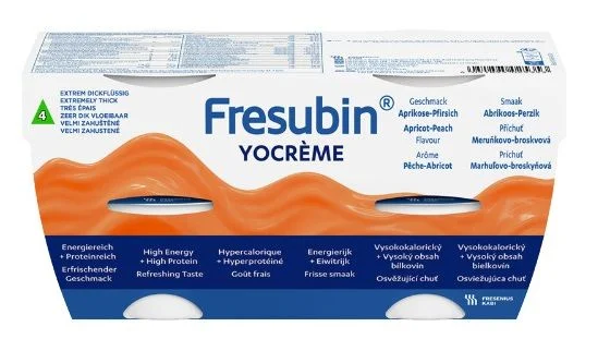 Fresubin YOcrème næringskrem aprikos-fersken 4×125 g v:4475807 Fresubin YOcrème næringskrem aprikos-fersken 4×125 g v:4475807