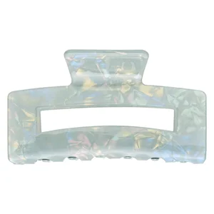 DARK Square Hair Claw Large Milieu Green 1pcs v:8127465