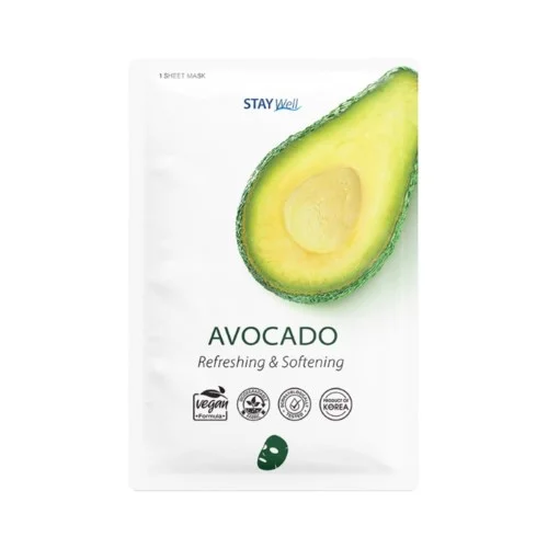 Stay Well Vegan Sheet Mask - Avocado 20 g v:1687519