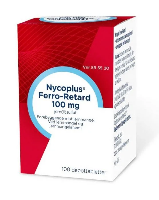 Nycoplus Ferro-Retard 100 mg depottabletter 100 stk v:9808092