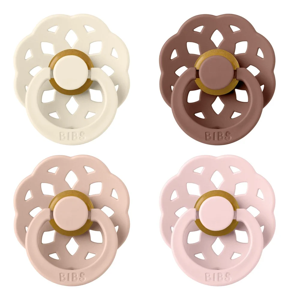 BIBS Boheme Latex Ivory/Blush/Woodchuck/Blossom 4 pak – Flere størrelser v:9312459 BIBS Boheme Latex Ivory/Blush/Woodchuck/Blossom 4 pak – Flere størrelser v:9312459