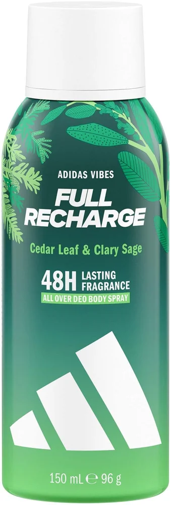 Adidas Vibes Full Recharge Deo Spray 150 ml v:1813142 Adidas Vibes Full Recharge Deo Spray 150 ml v:1813142