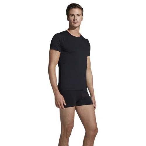 Men’s Crew Neck T-Shirt Svart | Str. M v:2457732