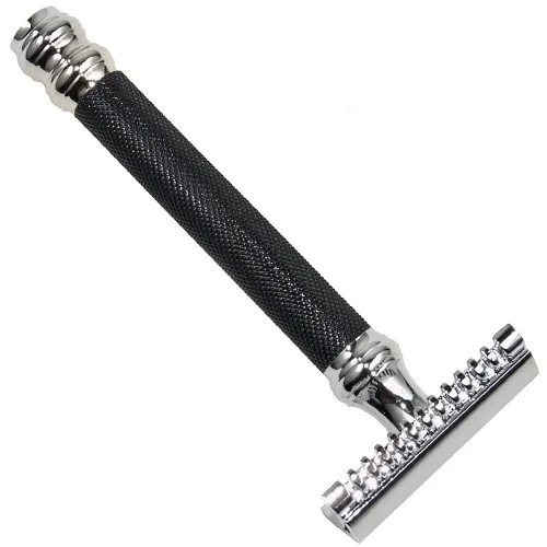 Parker Shaving Parker 26C -Black & Chrome Handle Open Comb 3 Piece Safety Razor v:8604433 Parker Shaving Parker 26C -Black & Chrome Handle Open Comb 3 Piece Safety Razor v:8604433