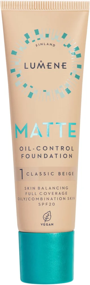 Lumene Matte Oil-Control Foundation SPF20 1 Classic Beige v:8228935 Lumene Matte Oil-Control Foundation SPF20 1 Classic Beige v:8228935