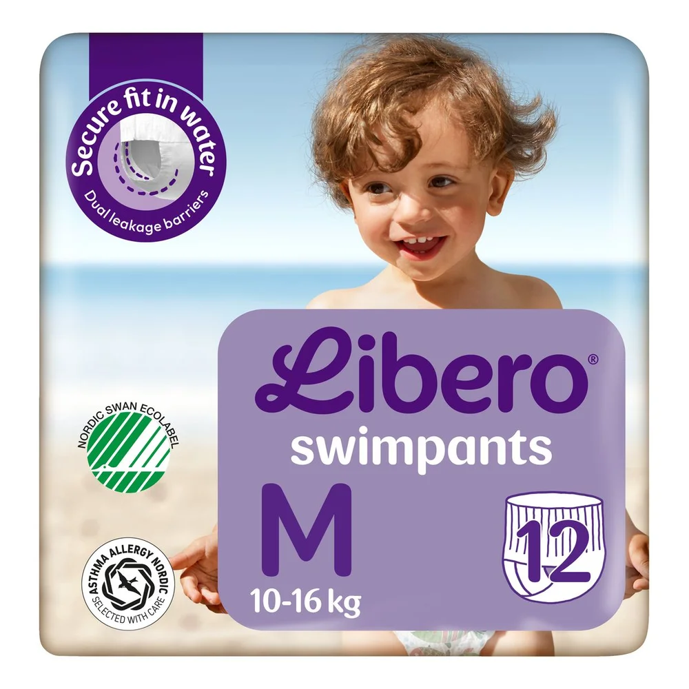 Libero Svømmebleie Str. M, 10-16 kg – 12 stk. v:4190685 Libero Svømmebleie Str. M, 10-16 kg – 12 stk. v:4190685