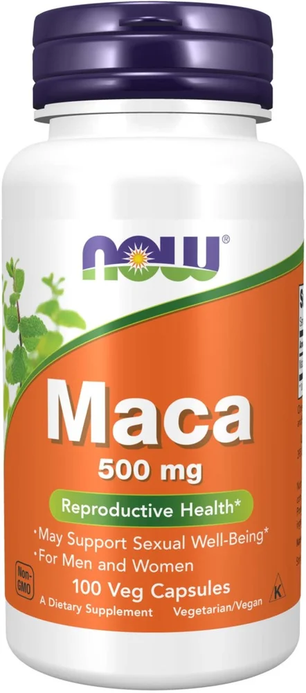 NOW Maca 500Mg 100 stk v:9648713