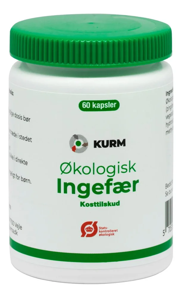 Kurm Ø Ingefær - 60 kaps. v:8618036