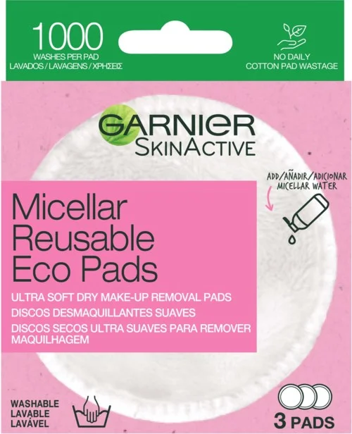 Garnier SkinActive Micellar Reusable Eco Pads v:4304975 Garnier SkinActive Micellar Reusable Eco Pads v:4304975
