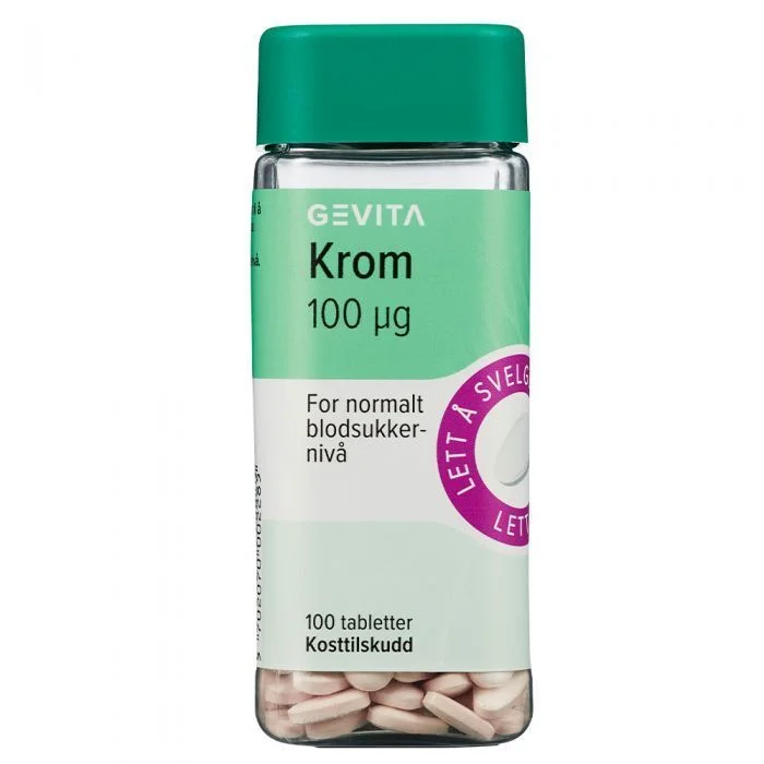 Gevita Krom tabletter 100mcg v:6009474 Gevita Krom tabletter 100mcg v:6009474