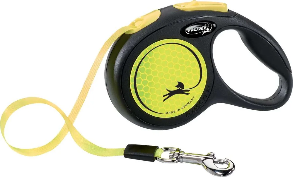 Flexi New Neon bånd M, 5M, 25kg – gul v:7856443 Flexi New Neon bånd M, 5M, 25kg – gul v:7856443