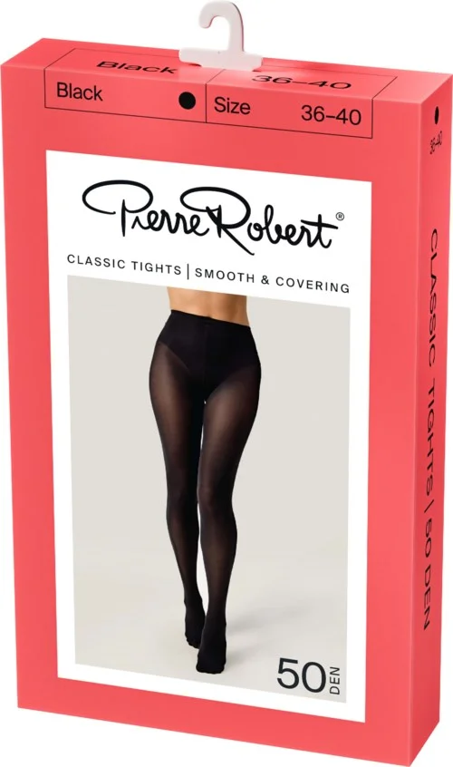Pierre Robert Classic Tights Smooth & Covering 50 DEN Black 40-44 v:4861562