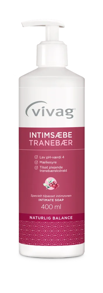 Vivag intimsåpe med tranebær – 400 ml v:4099786 Vivag intimsåpe med tranebær – 400 ml v:4099786