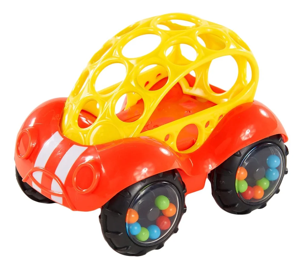 Bright Starts Leketøysbil, Rattle & Roll Buggie, rød – 1 stk. v:2096607 Bright Starts Leketøysbil, Rattle & Roll Buggie, rød – 1 stk. v:2096607
