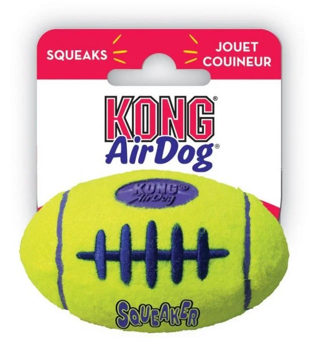 KONG AirDog Football Hundeleke Gul L v:4031319 KONG AirDog Football Hundeleke Gul L v:4031319