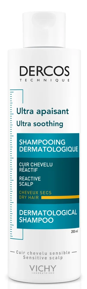 VICHY Dercos Technique Ultra-soothing schampo torrt hår 200 ml v:4140528 VICHY Dercos Technique Ultra-soothing schampo torrt hår 200 ml v:4140528