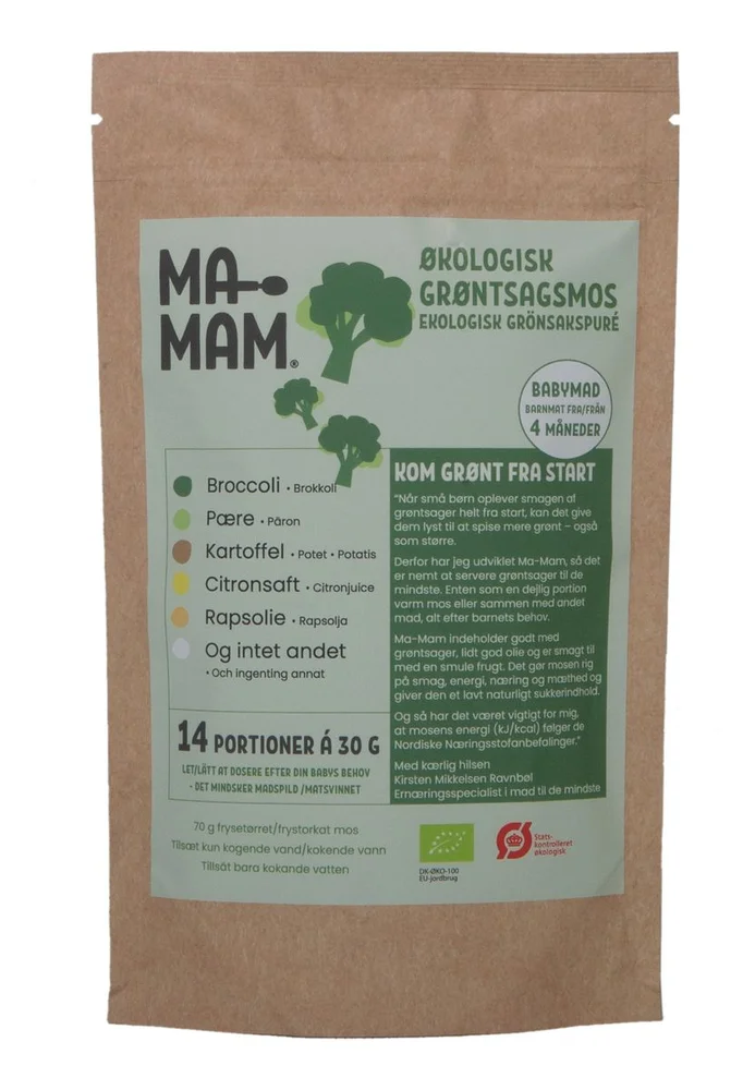 Ma-Mam Grønnsaksmos Brokkoli – 70 g v:5958019