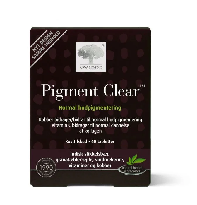 New Nordic Pigment Clear 60 tabletter v:5650533
