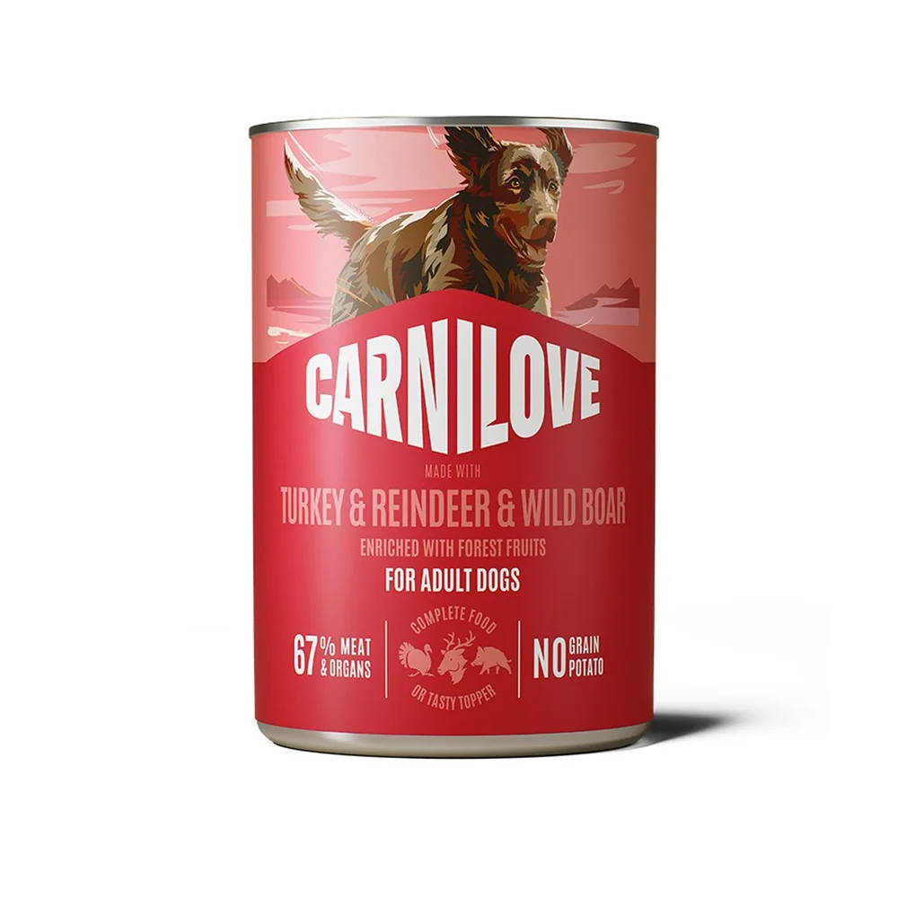 Carnilove våtfôr m. kalkun, hjort & villsvin – 400 g v:6015496