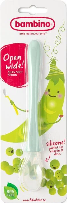 Bambino Open Wide Spoon matskje mint 1 stk v:5298614 Bambino Open Wide Spoon matskje mint 1 stk v:5298614