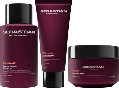 Sebastian Professional Penetraitt Bundle Rescue Repair Shampoo 280 ml & Conditioner 200 ml & Mask 145 ml v:9163370 Sebastian Professional Penetraitt Bundle Rescue Repair Shampoo 280 ml & Conditioner 200 ml & Mask 145 ml v:9163370