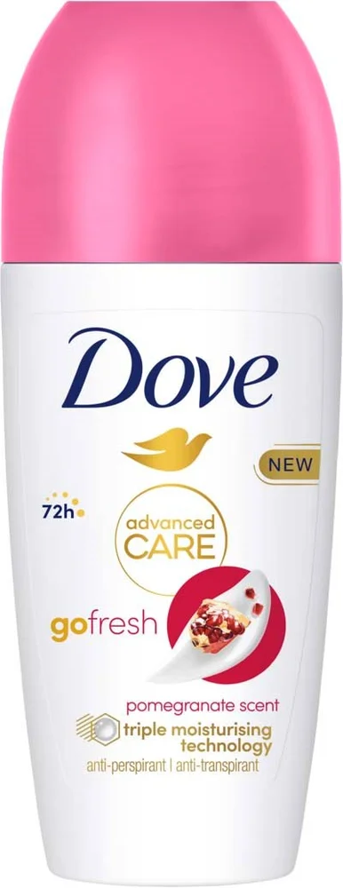 Dove 72h Advanced Care Go Fresh Pomegranate & Lemon Verbena Roll-on 50 stk v:9789693