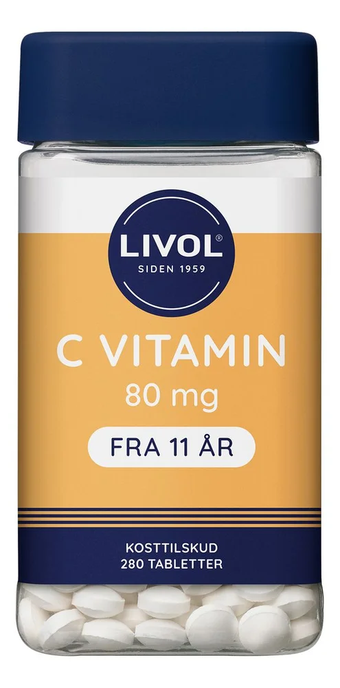 Livol C-vitamin 80 mg – 280 tabl. v:7301209 Livol C-vitamin 80 mg – 280 tabl. v:7301209