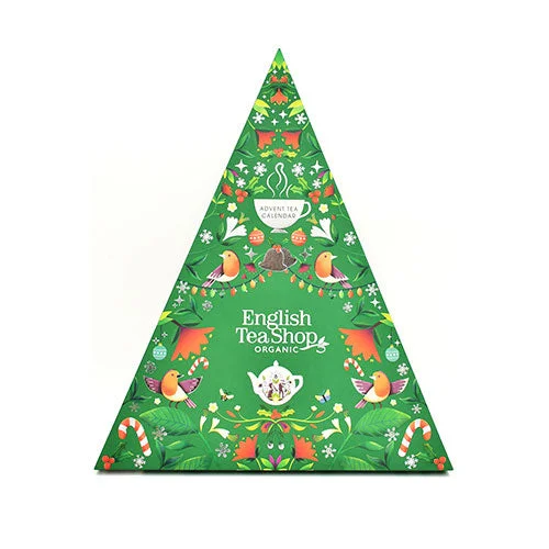 Triangular te-julekalender grønn Øko v:4340915
