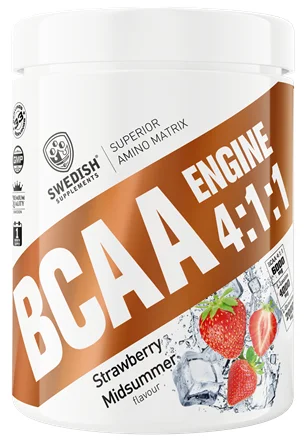 Swedish Supplements Bcaa Engine – Strawberry Midsummer 400 stk v:5307915 Swedish Supplements Bcaa Engine – Strawberry Midsummer 400 stk v:5307915