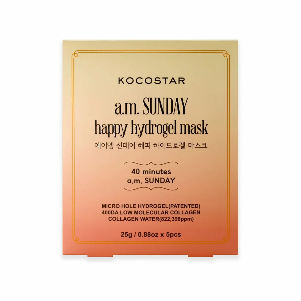 A.M. Sunday Happy Hydrogel Mask 5 pcs – Kocostar v:3038310 A.M. Sunday Happy Hydrogel Mask 5 pcs – Kocostar v:3038310