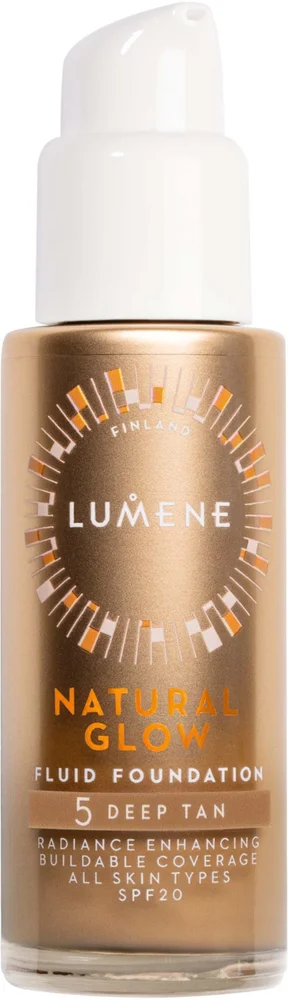 Lumene Glow Fluid Foundation SPF20 5 Deep Tan v:6783966 Lumene Glow Fluid Foundation SPF20 5 Deep Tan v:6783966