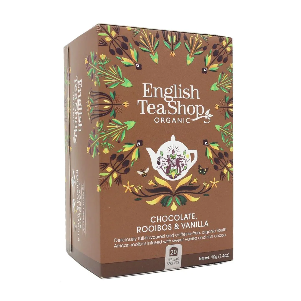 English Tea Shop Chocolate, Rooibos & Vanilla Ø – 20 poser v:6543820